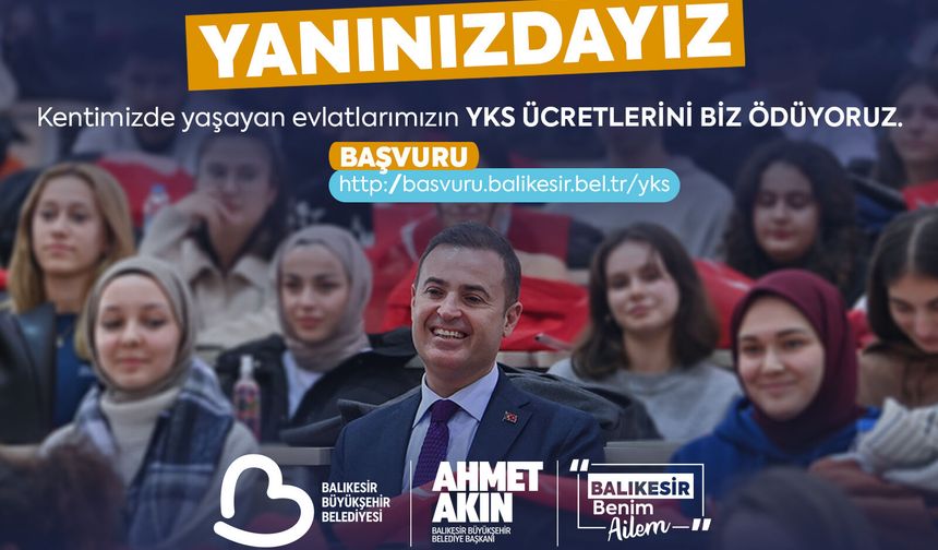 Gençlerin YKS ücretleri bu yıl da  Manisa Büyükşehir’den