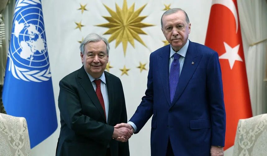 Erdoğan’dan Guterres’e Atatürk Barış Ödülü