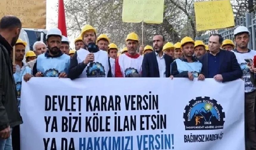 Maden işçilerinin grevinde 7’nci gün