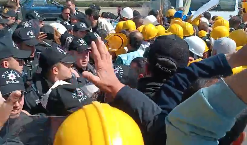 Ankara’da maden işçilerine polis ablukası gerginliğİ