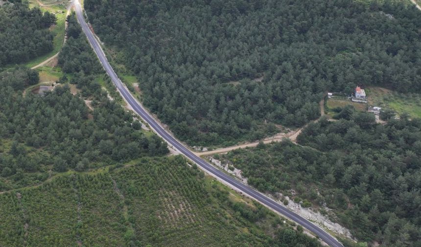 Büyüksümbüller-Ortaköy yolu yenilendi