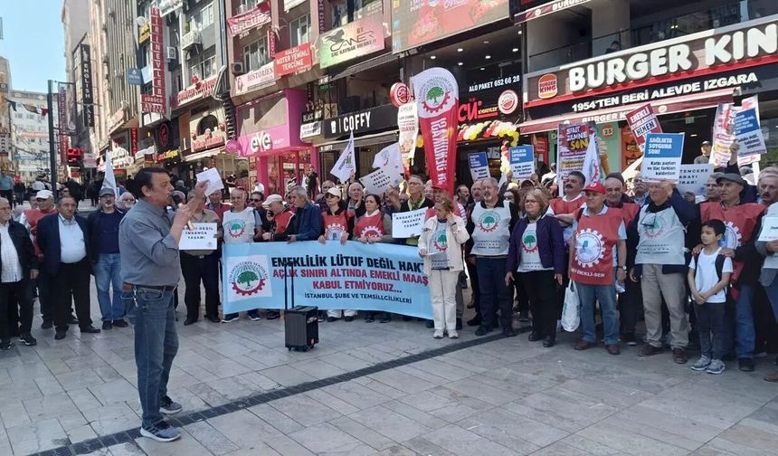 Emekliler meydanlarda: “Sadaka değil hakkımızı istiyoruz”