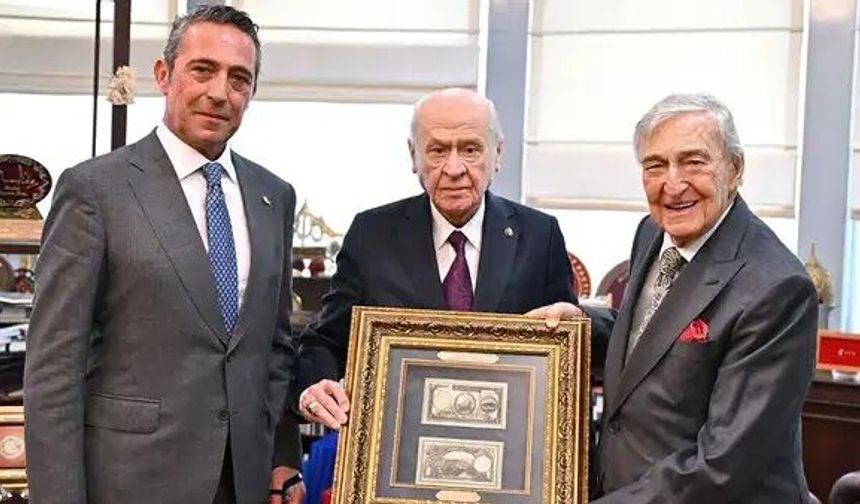 Rahmi Koç ve Ali Koç’tan Bahçeli’ye ziyaret