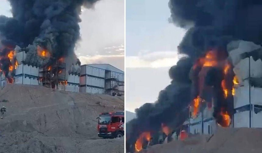 Kahramanmaraş’ta Şantiye Yangını: 1 Ölü, 6 Yaralı