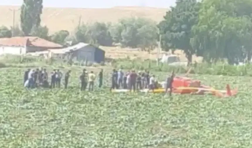 Ankara Sincan'da eğitim helikopteri düştü