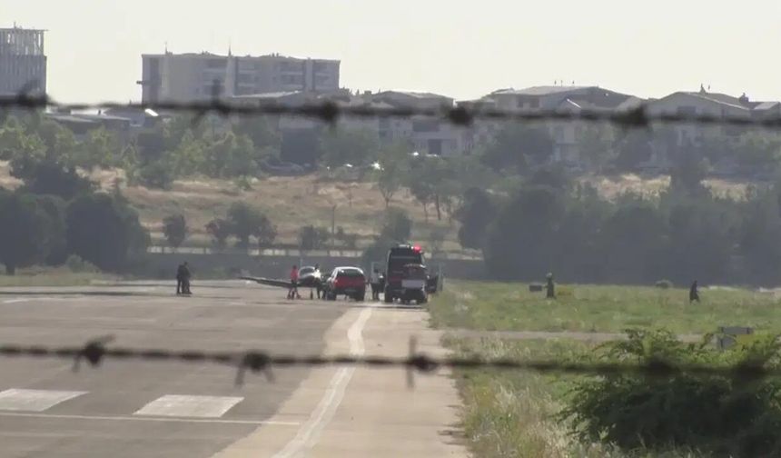 Yunuseli Havalimanı'nda acil iniş alarmı