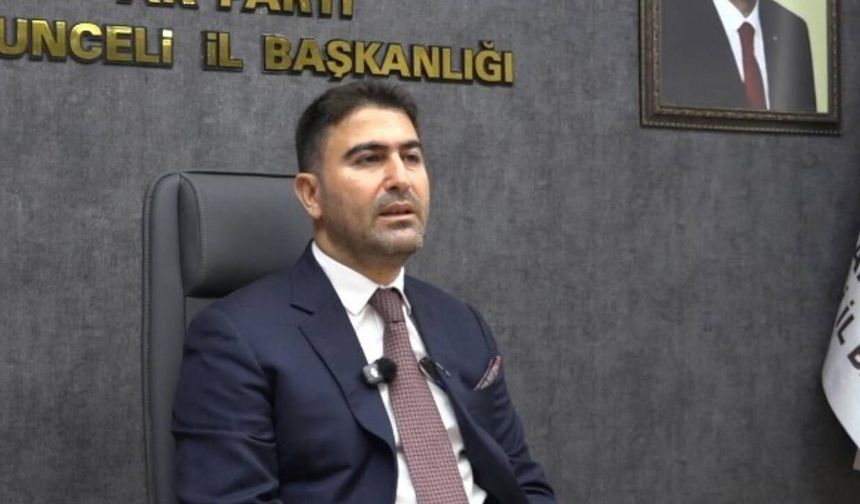AKP Tunceli İl Başkanı Hakan Özer İstifa Etti