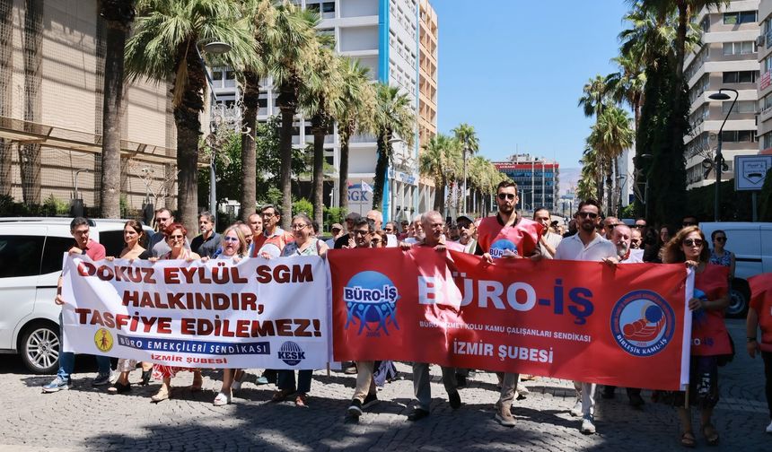 Bina tahsisine karşı SGM emekçileri grevde!