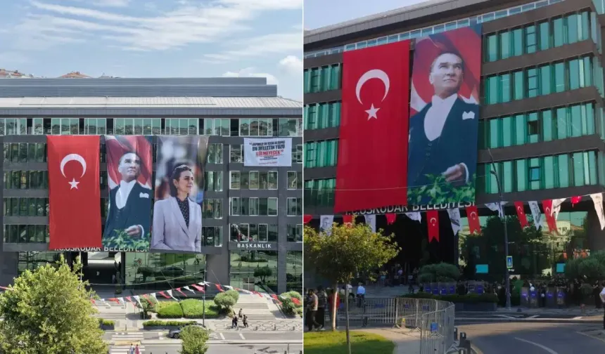 Üsküdar Belediyesi'nde Dedetaş posteri kaldırıldı