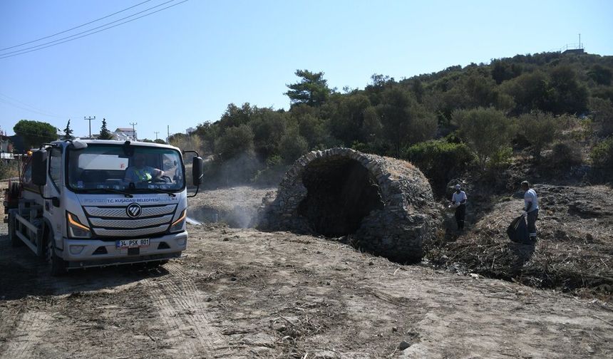 Tarihi Roma Hamamı'nda detaylı temizlik