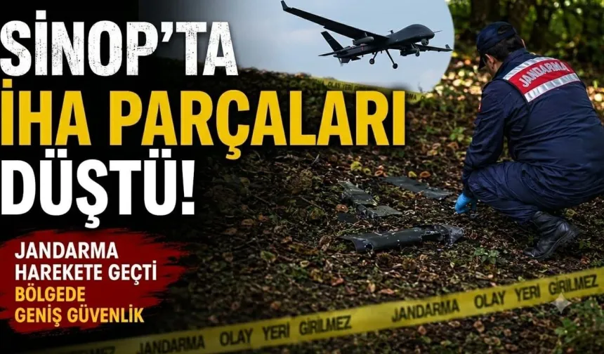 Sinop’ta ormanda İHA parçaları bulundu
