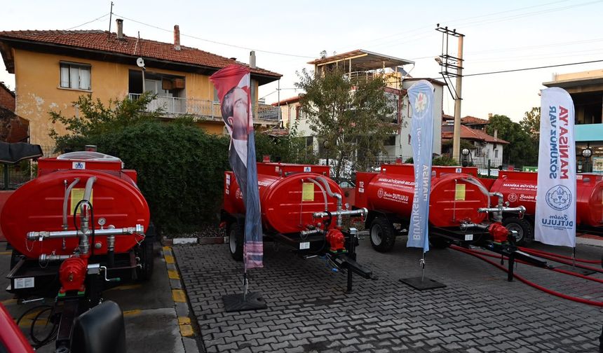 Alevlerle Mücadelede Kula’ya Tanker Desteği