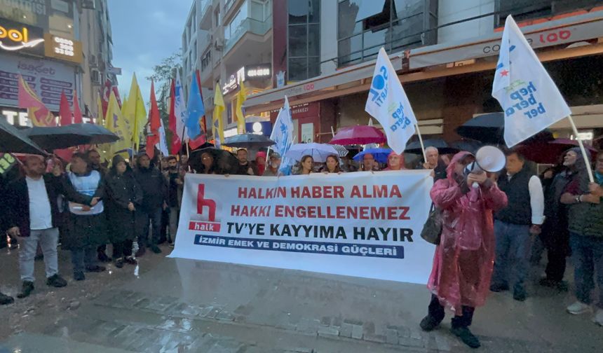 İzmir’den Halk Tv’ye dayanışma gösterisi