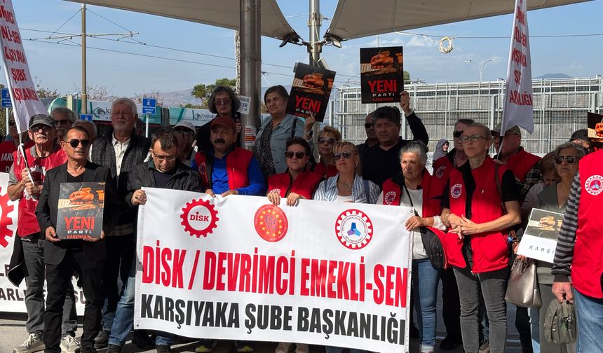 Emeklilerden “sansür ve kayyıma karşı” dayanışma gösterisi