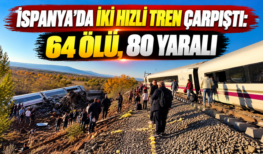 İspanya'da iki hızlı tren çarpıştı: 64 ölü, 80 yaralı