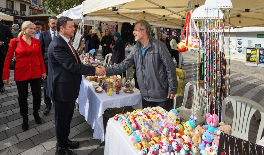 Kadın girişimciler Cumhuriyet Sokağı’na renk kattı