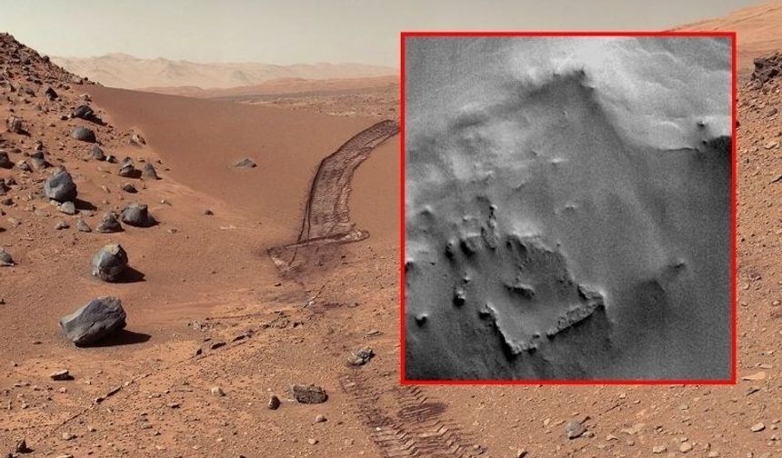 NASA tarafandan Mars’ta görüntülenen ilginç kare yapı…