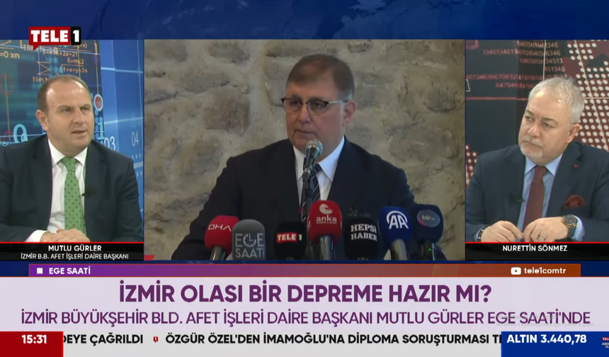 İzmir Büyükşehir Belediyesi Afet İşleri Daire Başkanı Mutlu Gürler