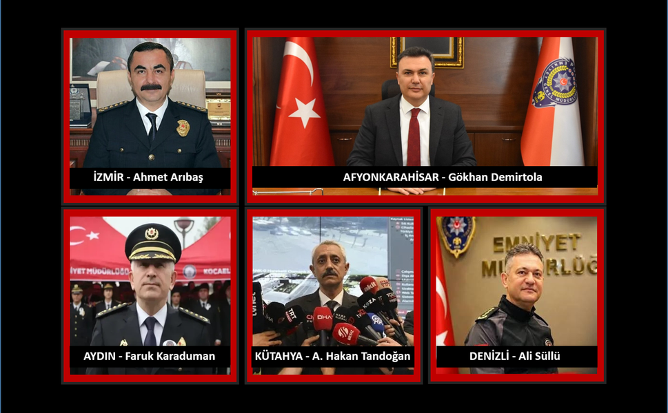 Ege’de 5 İl’in Emniyet Müdürü değişti