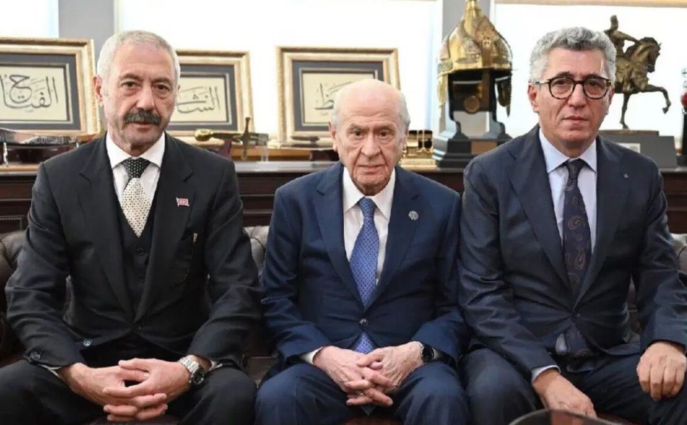 Sarallar ve Şahinler Bahçeli ile buluştu