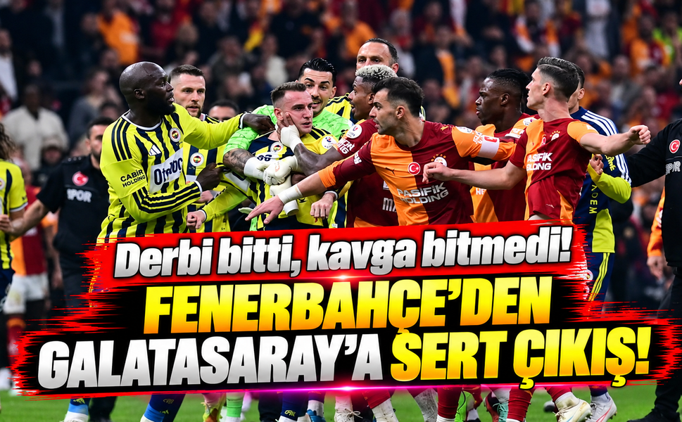 Derbi bitti, kavga bitmedi! Fenerbahçe'den Galatasaray'a sert çıkış!