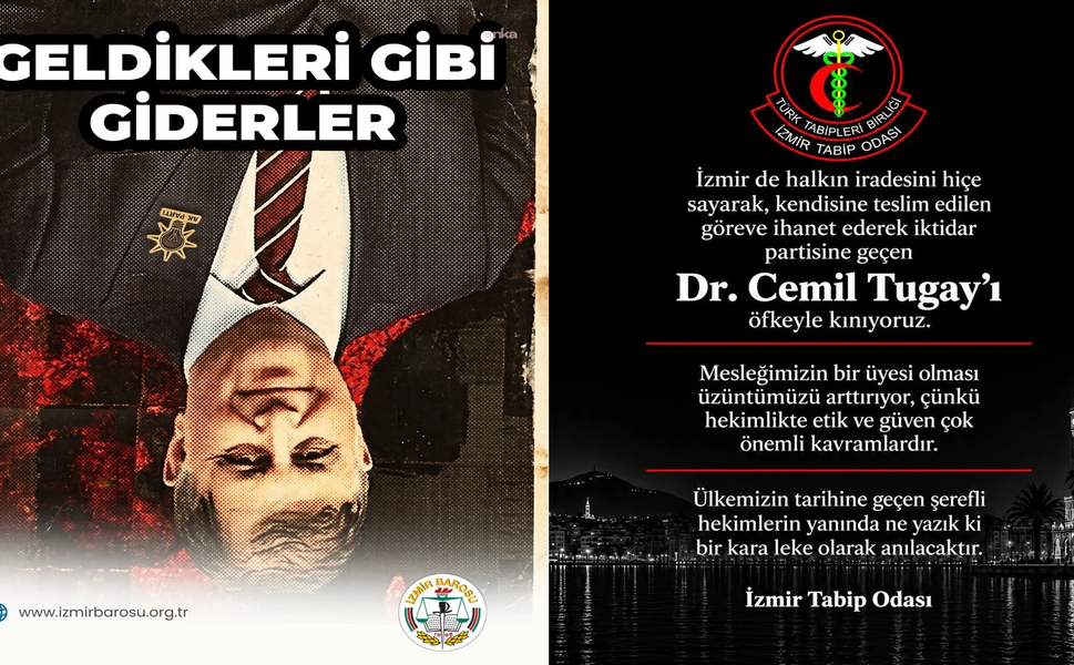 İzmir Barosu ve Tabip Odası’ndan Tugay’a tepki