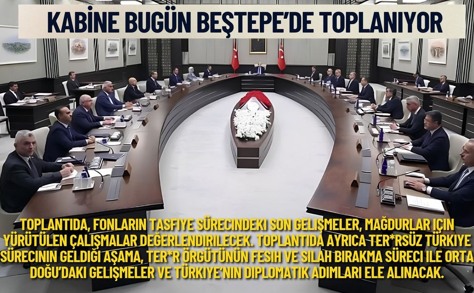 Kabine bugün Beştepe'de toplanıyor