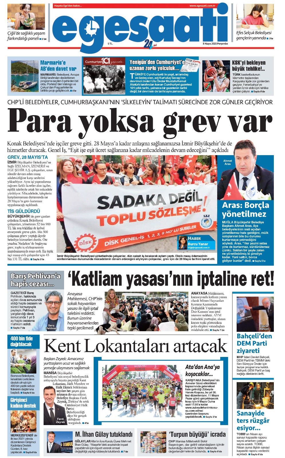 8 Mayis Perşembe 1