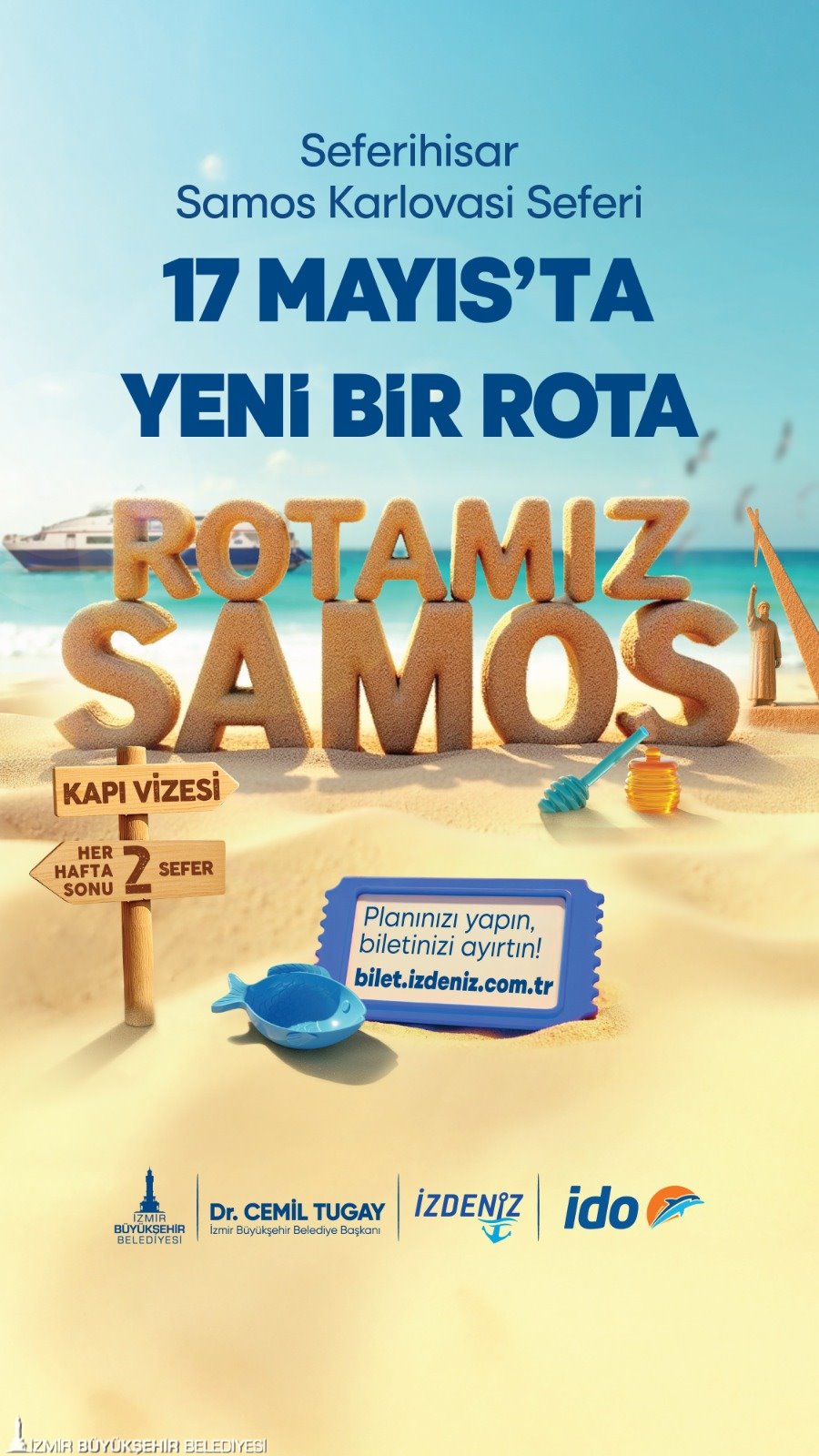 İzdeni̇z’den Ege’ye Yeni Hat1 Seferihisar Samos Seferleri Başlıyor