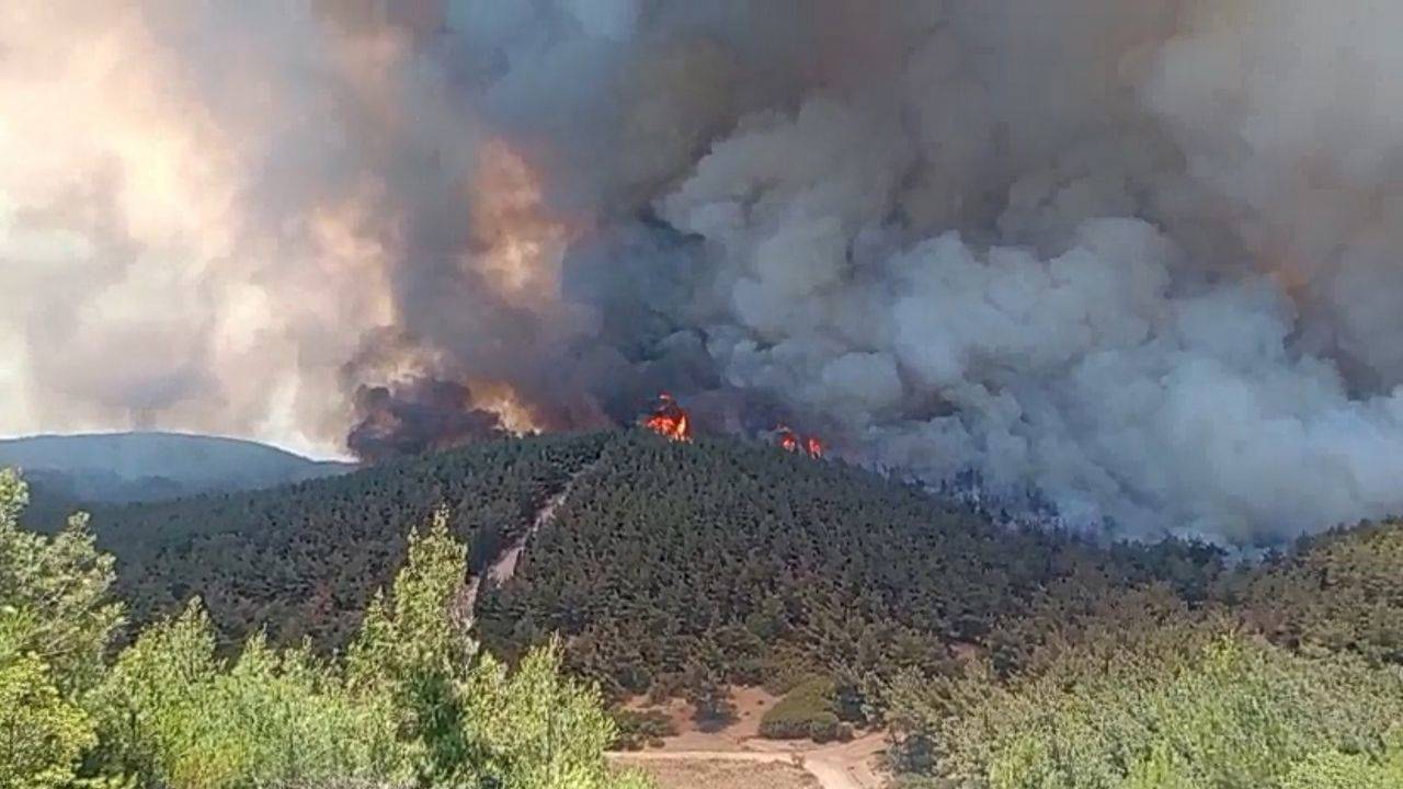 Foça Bozköy’de Çıkan Orman Yangınına 11 Uçak Ve 13 Helikopterle Müdahale Ediliyor. Yangını Kontrol Altına Almak Için Ekipler Havadan Ve Karadan Müdahale Ediyor.
