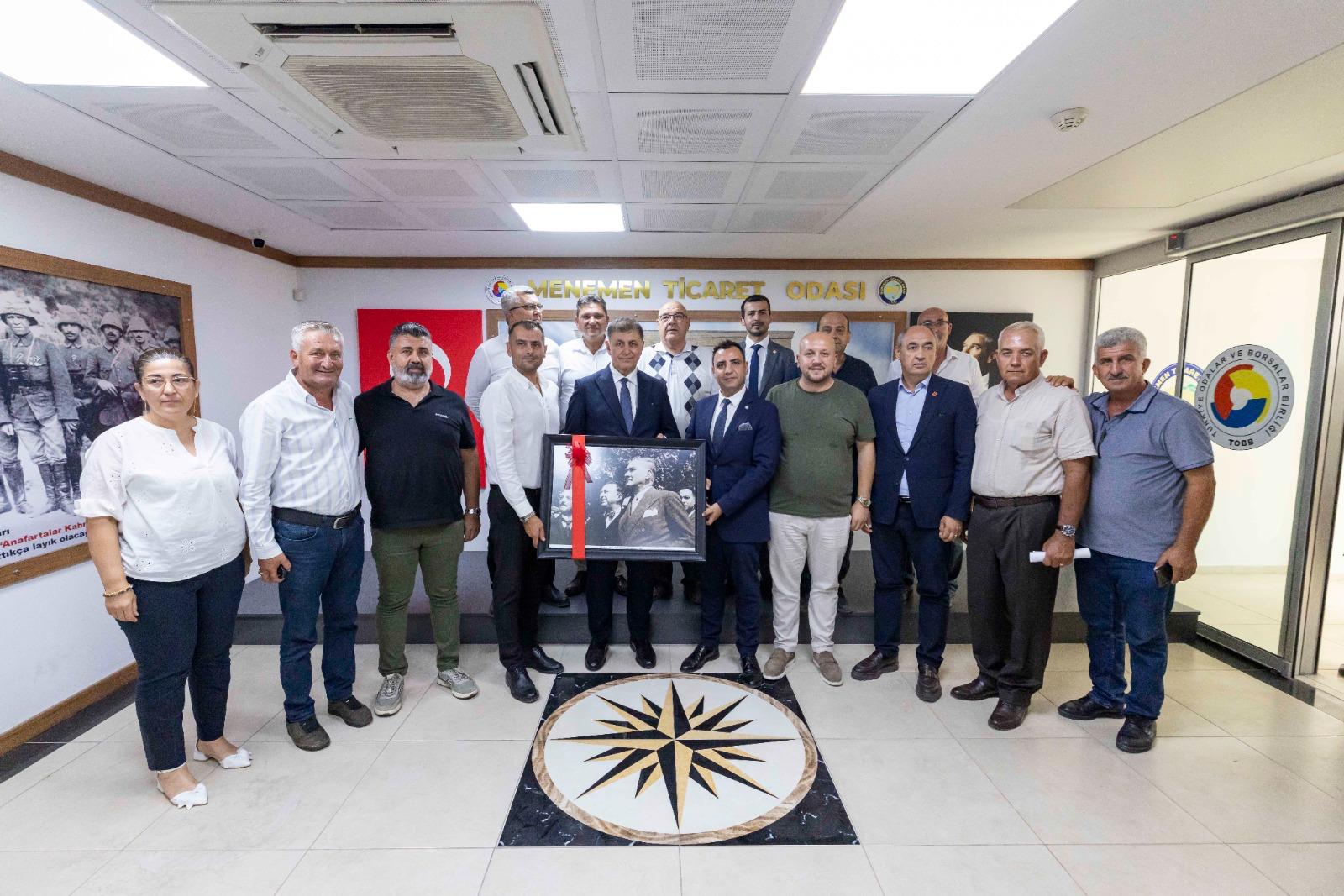 Başkan Tugay, Menemen’de Oda Başkanları Ile Görüştü Ana Gündem Su Krizi Oldu