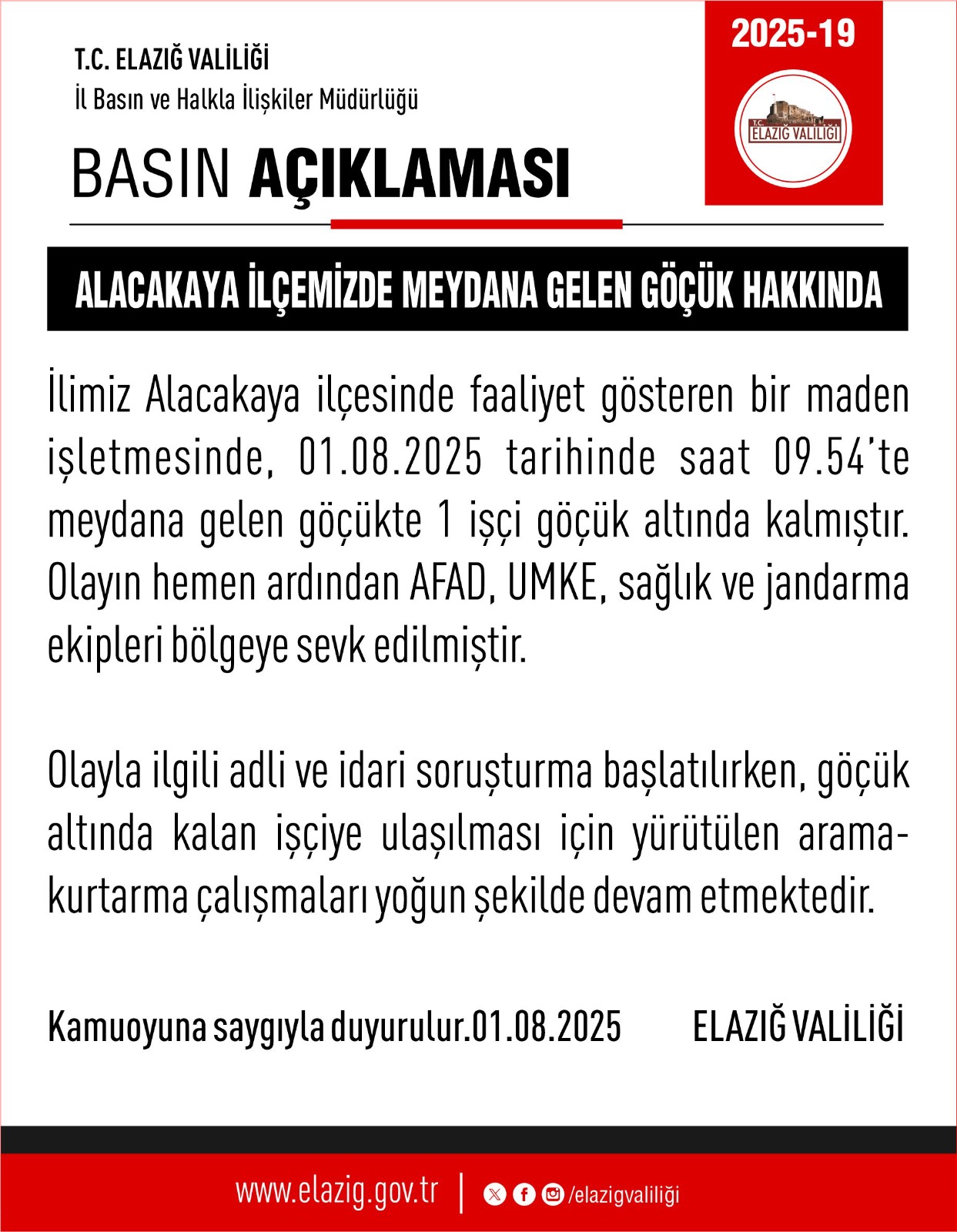 Elazığ Göçükk