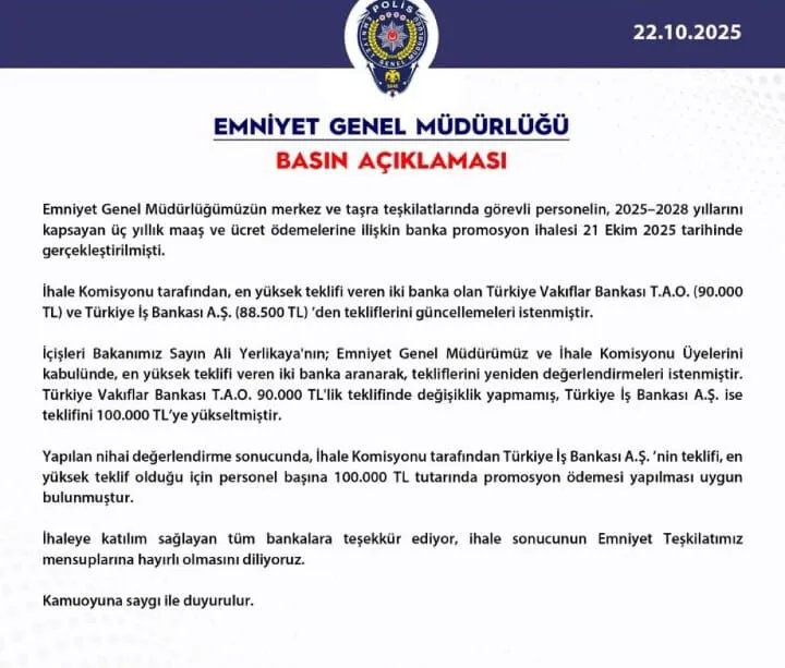 Polis Promosyon 100 Bin
