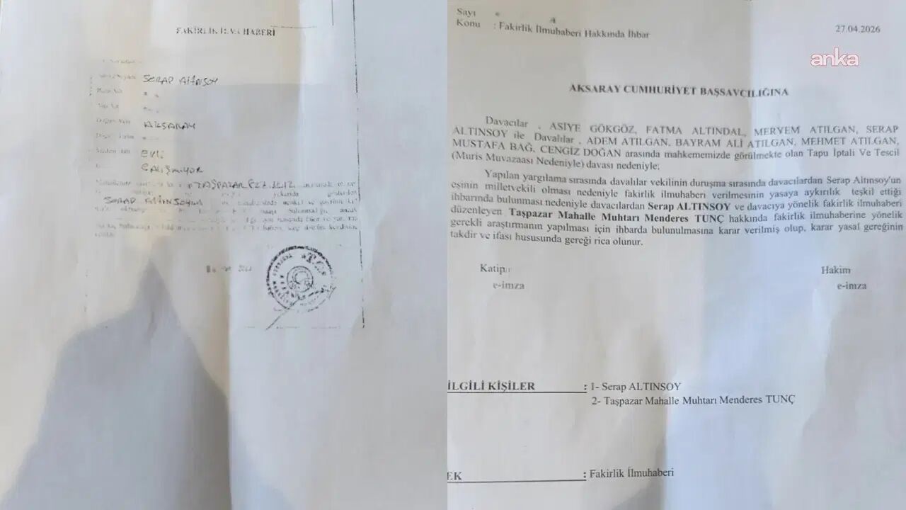 Akp Aksaray Milletvekili Eşine Fakirlik Belgesi Aldırmış