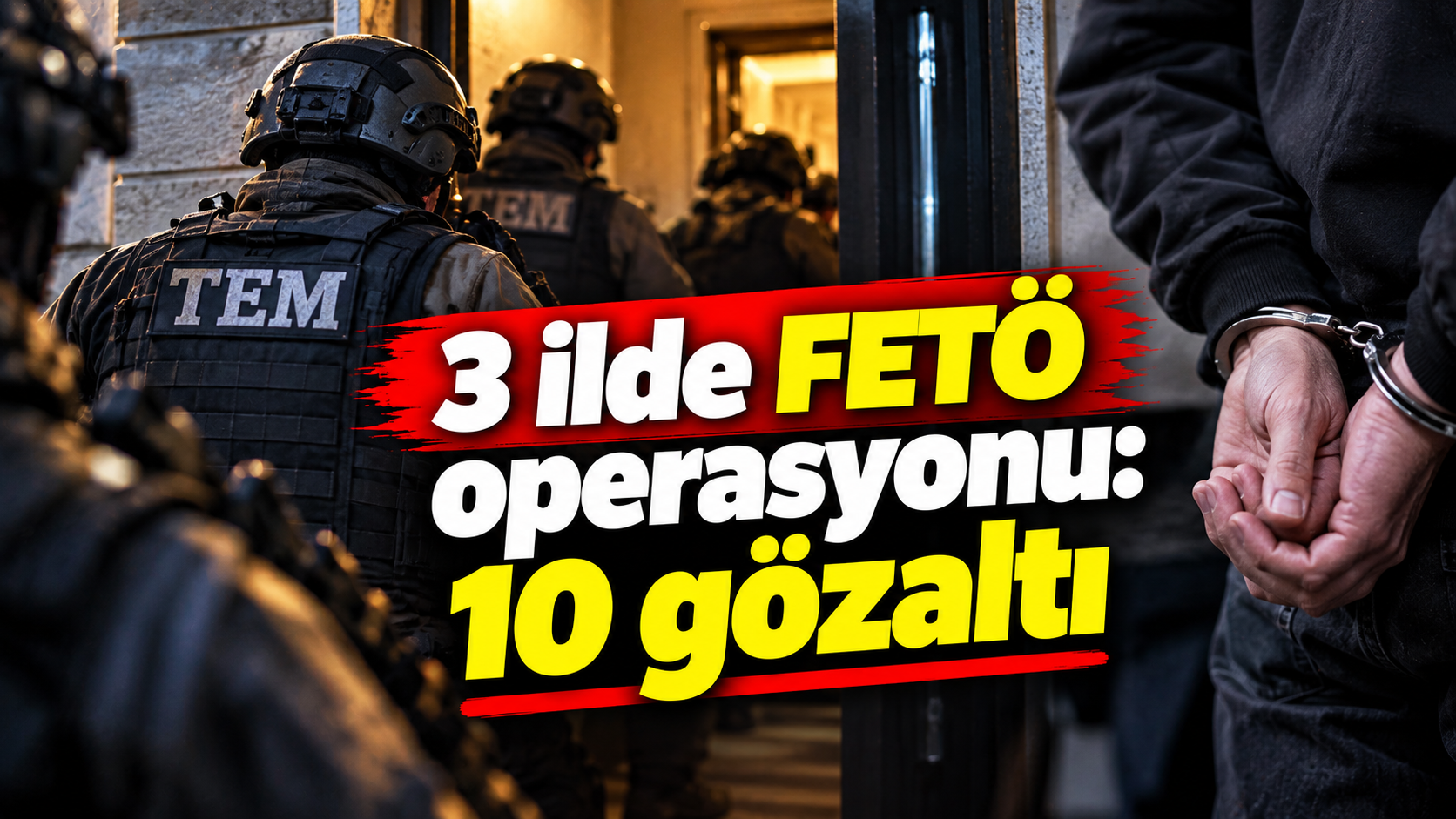 3 ilde FETÖ operasyonu: 10 gözaltı