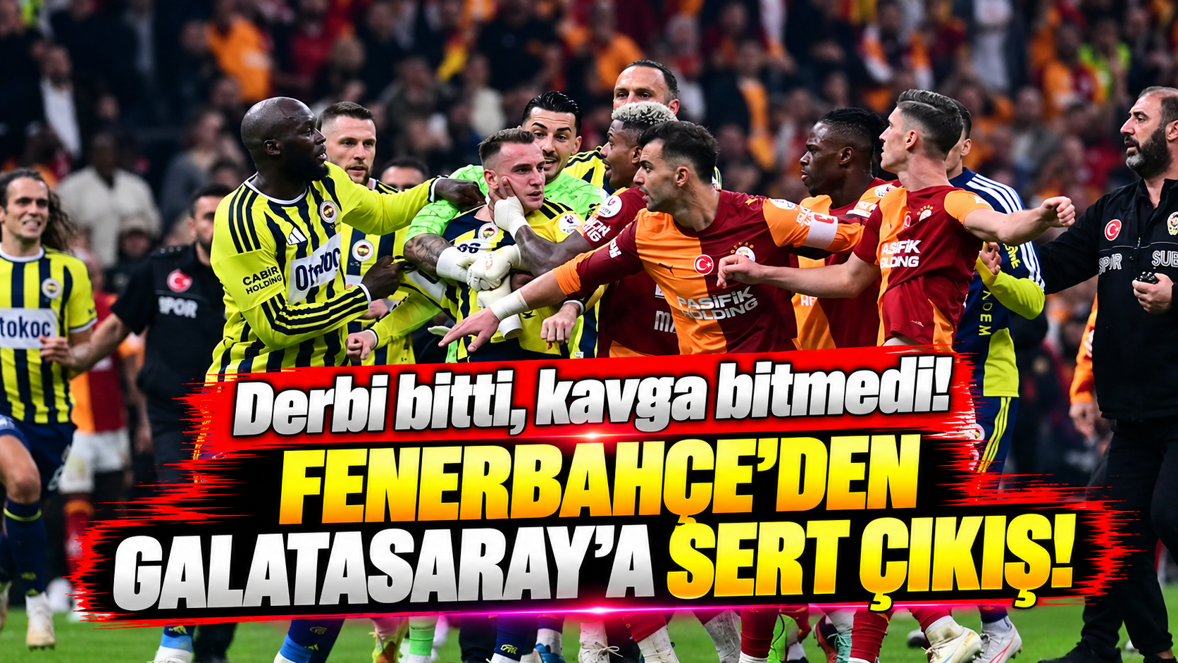 Derbi bitti, kavga bitmedi! Fenerbahçe'den Galatasaray'a sert çıkış!