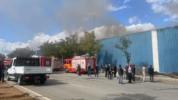 Gaziantep’te pamuk fabrikasında yangın çıktı