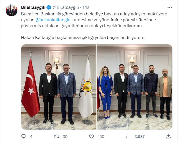 AK Parti Buca İlçe Başkanı istifa etti