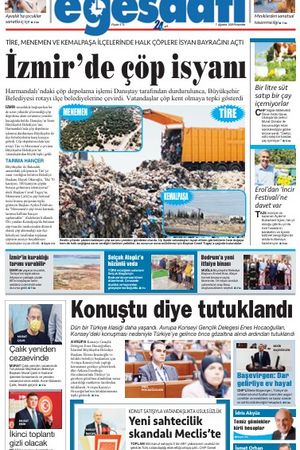 İzmir Ege Saati Gazetesi - 7  Ağustos  2025  Perşembe manşeti
