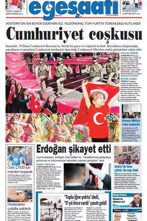 İzmir Ege Saati Gazetesi - 30 Ekim 2025 Perşembe