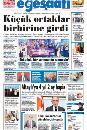 İzmir Ege Saati Gazetesi - 27 Kasım 2025 Perşembe