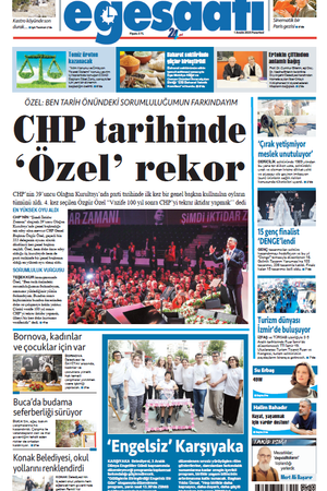 İzmir Ege Saati Gazetesi - 01 Aralık 2025 Pazartesi