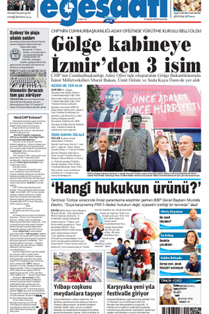 İzmir Ege Saati Gazetesi - 15 Aralık 2025 Pazartesi