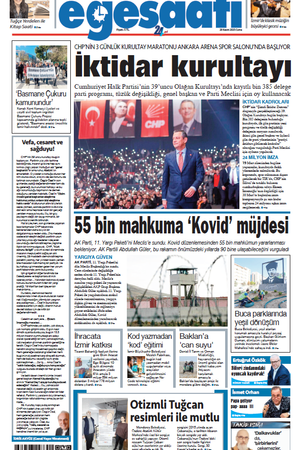İzmir Ege Saati Gazetesi - 28 Kasım 2025 Cuma