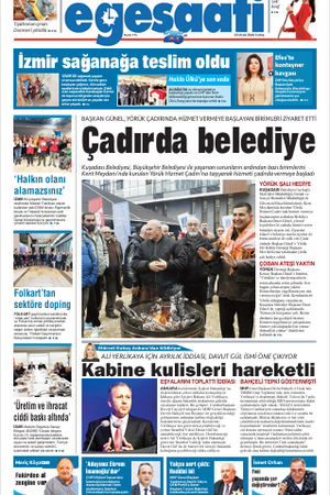 İzmir Ege Saati Gazetesi - 23 Ocak 2026 Cuma